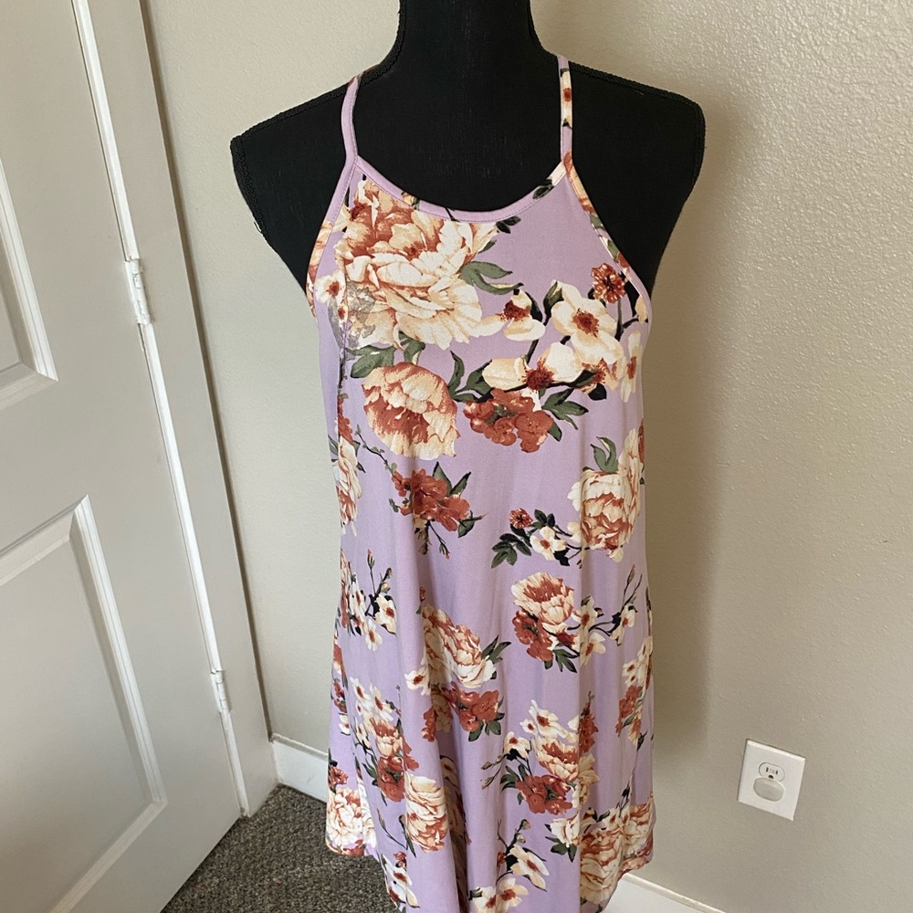 Floral lavenders dress